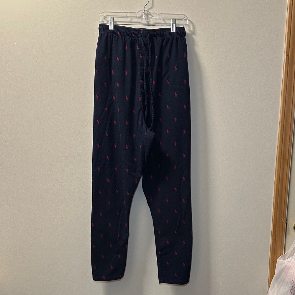 Polo Ralph Lauren Men’s Navy Blue Flannel Logo Pajama Pant Sz 3XL